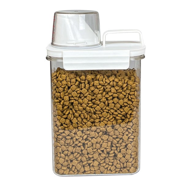 Pet Food Containerwith Seal Buckles clear Plastic Airtight