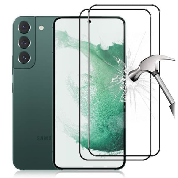[2-PACK] Samsung S23 Full Coverage Skärmskydd Härdat Glas