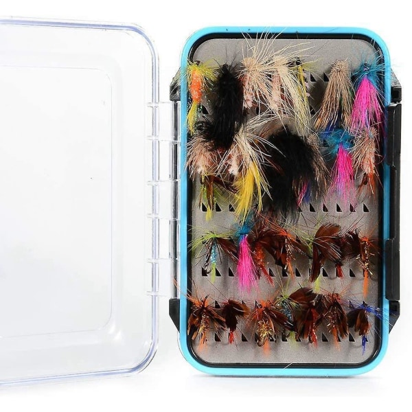 Fiskefluer Kit Vanntett Flueboks (flerfarget)(72stk)