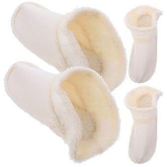 2 par vinter træsko sko foring sandaler hjemmesko foring slip-on træsko varme foring (7.5 )