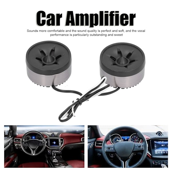 Pair Car Mini Tweeter Høytaler 30 Grader Justerbar 25 Kjerne 6000‑40000HZ 8Ω for Subwoofer