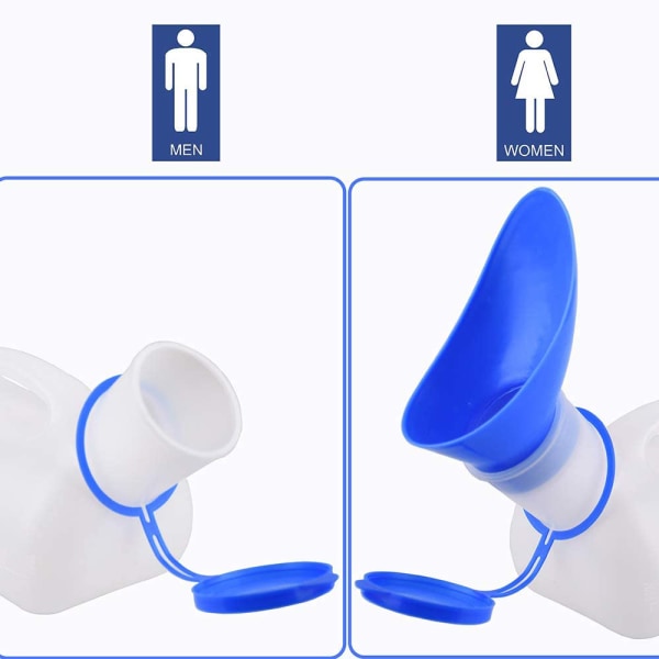 Unisex potte urinal for bil, tolie urinal for menn og kvinner,