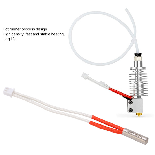 5 stk Varmepatron 3D Printer Opgradering til Ekstruder Hotend 40W 100K Termistor Opvarmningsstang DC24V (110mm Kabellængde)