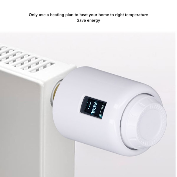 Smart Radiator Termostatventil WiFi Digital Elektrisk Opvarmning Hjem Temperaturregulator til Tuya APP Kontrol