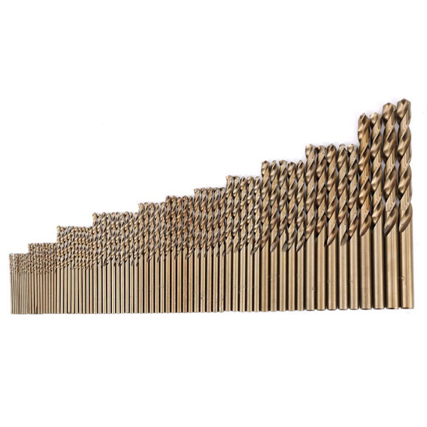 74-delt sæt af M35 koboltbore HSS-CO spiralborekombination (1,0-8,0 mm)
