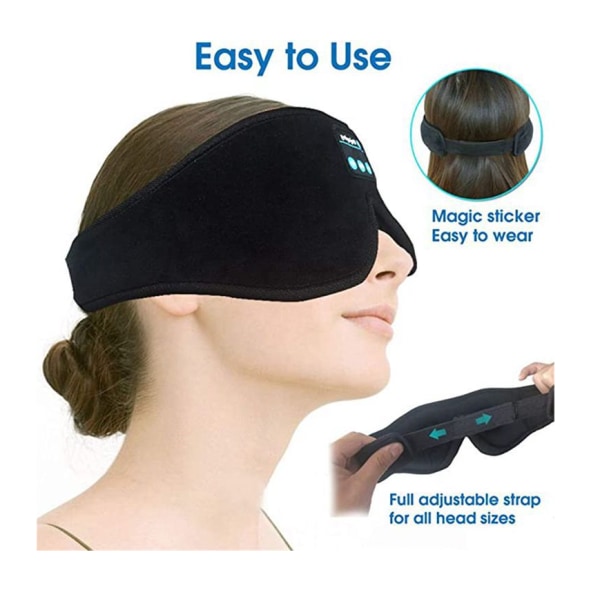 Sleep-kuulokkeet, langaton Bluetooth 5.0 3D-silmämaski,
