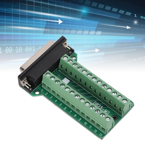 25-pins terminalblokk-kontaktsignalmodul, niteringstype PCB-kort for kommunikasjonsfeilsøking DB25-M2
