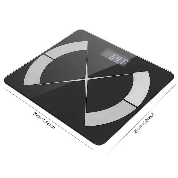 Bluetooth-monitointi, monitoiminen langaton elektroninen vaaka BMI-mittauksella, kehon rasvan mittaus, kotitalouskäyttöön