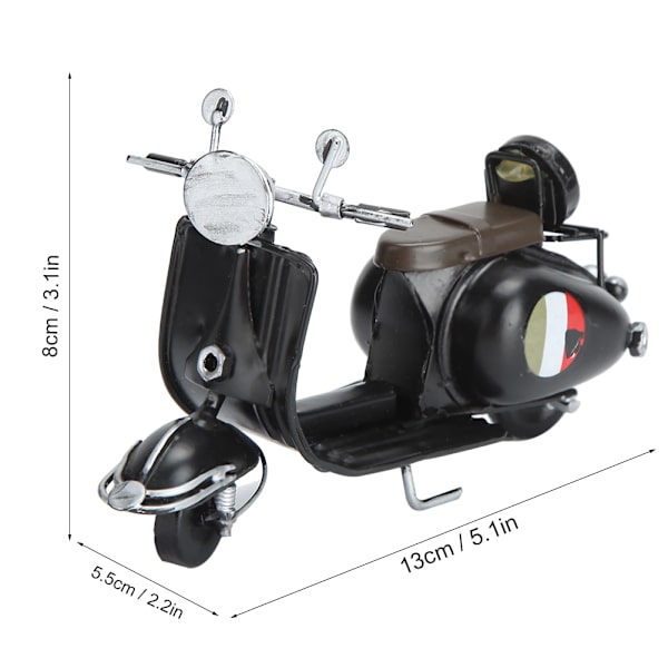 Retro-stil jern motorcykel model dekoration innovativ hjem skrivebord vindue dekoration fotografering rekvisit sort