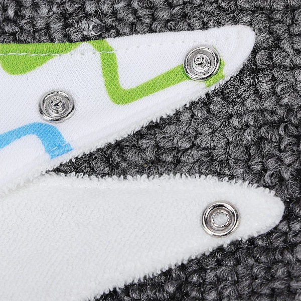 3-pack Baby Vattentäta Triangulära Snuttar Spädbarn Småbarn Snuttar Lätta Mjuka Matningssnuttar Handduk (Regnbåge)