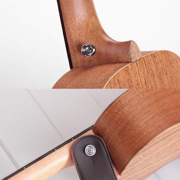 Gitarrbandslås för elektriska akustiska instrument, praktisk design metalländstift med halkfria gummibrickor för basukuleler och alla
