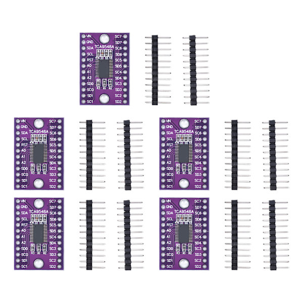 5 st Dev-kort 1 till 8-kanals IIC-utbyggnadsmodul TCA9548A Set Kit för DIY