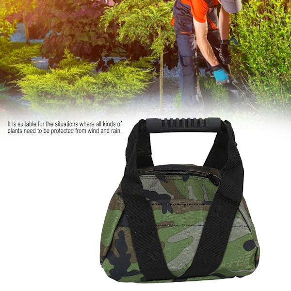 Kannettava Kiinteä Tuulenkestävä Hiekkapaussi Säädettävä Paino Hiekkapaussi Ulkokäyttöön Puutarhanhoitoon Vihreä Camouflage