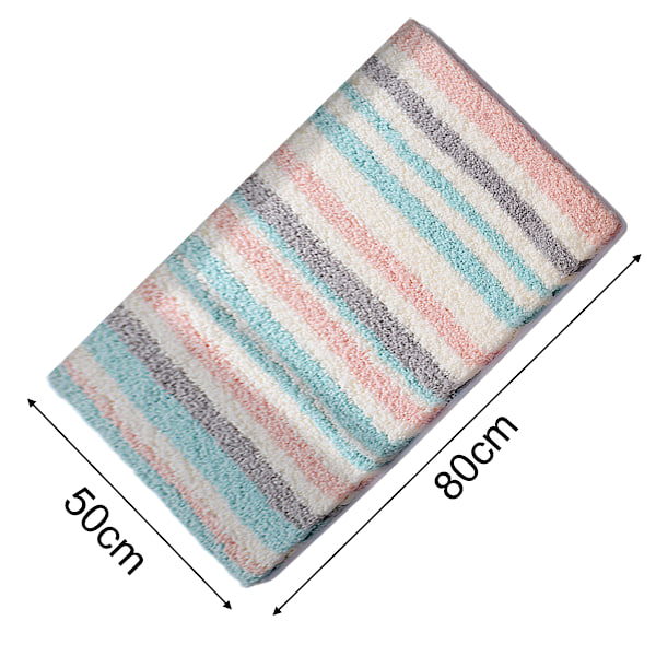 Extra Mjuka och Absorberande Polyester Badmattor, Halksäkra Plysch Shaggy Badmattor, Maskintvättbar, Badmattor för Badrumsgolv 50*80cm