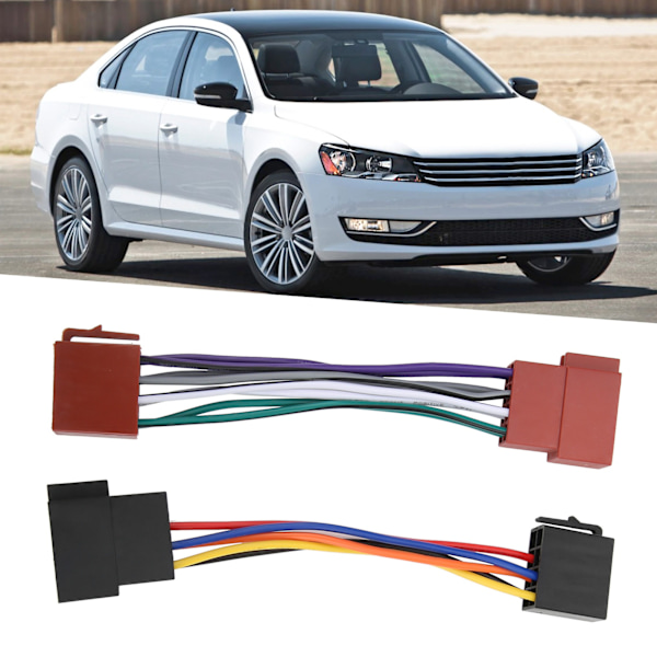 Bilradio Aux-adapter Audiokabel Set Plug and Play Ersättning för Peugeot