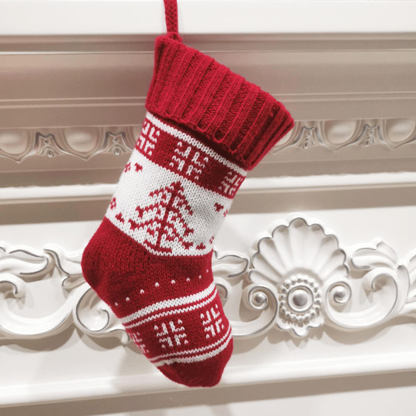 Julstrumpa för jul- och juldekorationer style 3