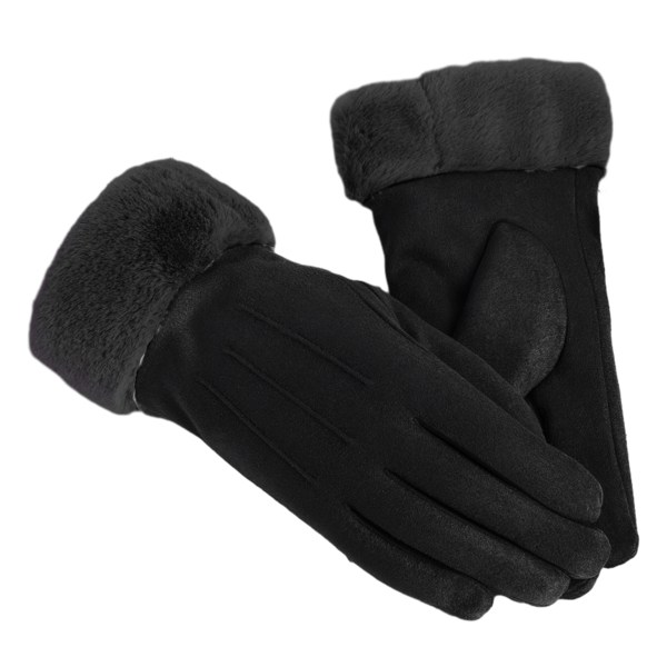 Women's winter warm touch screen gloves Warm soft lining elastic