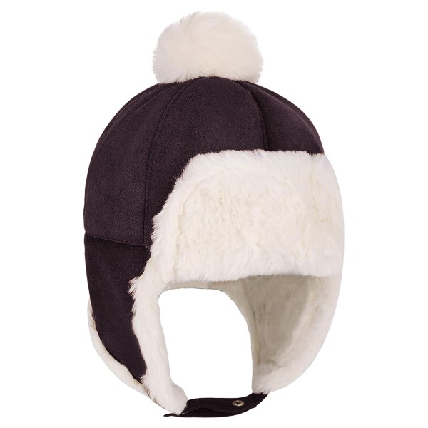 Baby Winter Soldier hatt öronskydd flip päls tyg hattar för pojkar