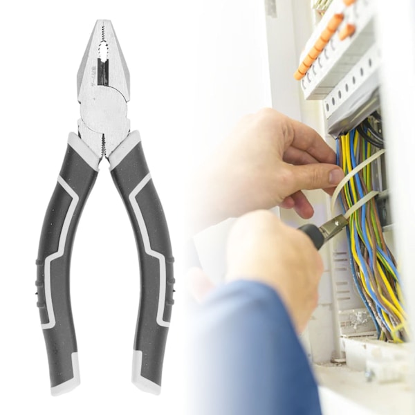 6 tommers trådtang, høykarbonstål kjeve, legeringsstål ergonomisk håndtak, tråd-kutter, elektriker tang, linjemann tang