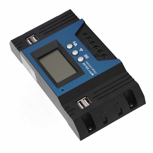 12V 24V Aurinkoenergian Latausohjain Säädin 4 USB-Porttia 5V 2.5A Parametrien Säädettävä LCD-Näyttö Koti RV Vene 30A