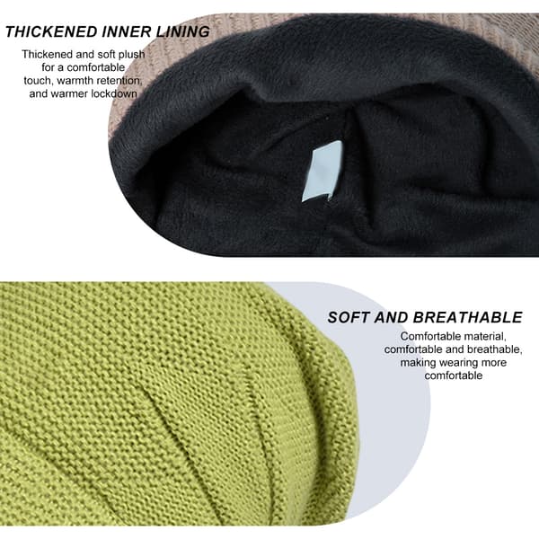 1 vinterforet varm udendørs varm pullover hat bred skygge vis ansigt lille ørebeskyttelse green