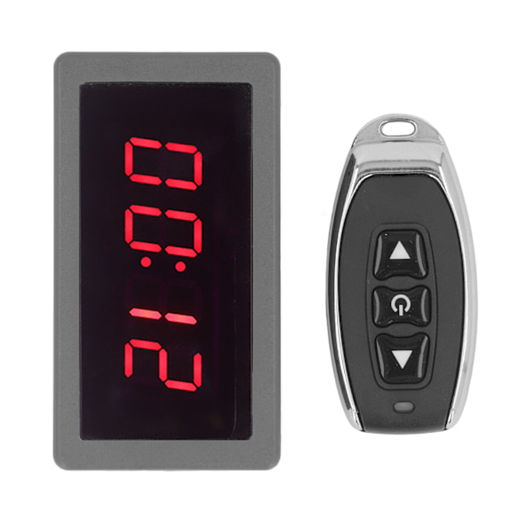 Tidsfördröjningsrelä DC6‑30V Timer Kontrollbrytare 0‑99.99s Timing med Fjärrkontroll för Motorlampa