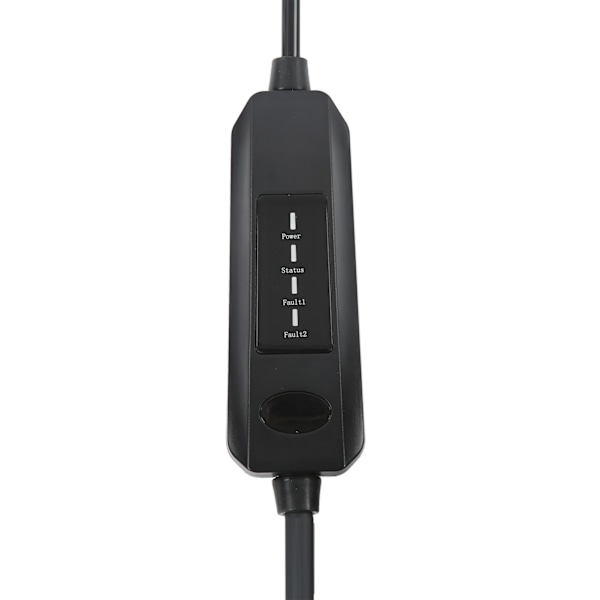 Svart EV-laddare 16A Bärbar Elbilsladdare EU-kontakt 110V‑250V för de flesta elbilar