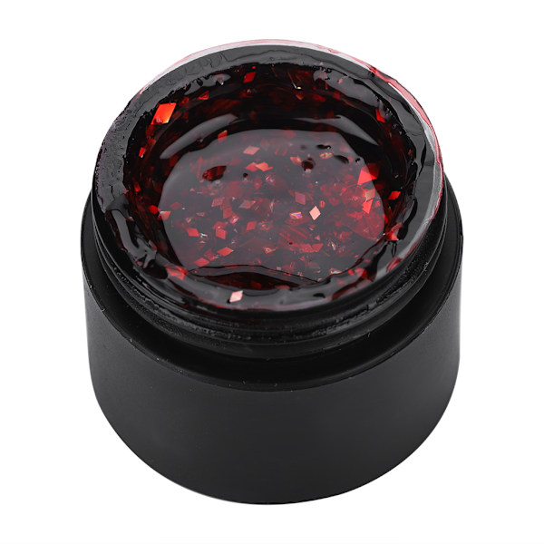 Nagel UV-gellack med stora paljetter Nagelkonst Avtagbar Glansig Lack Färgglad Deko Gel 4#