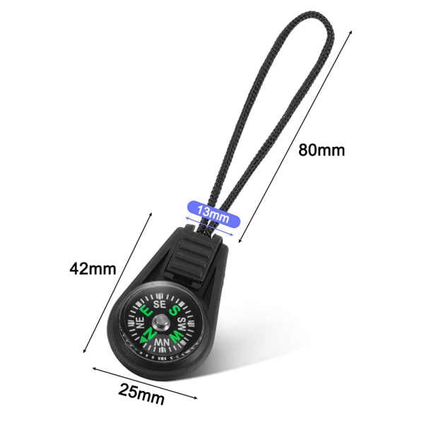 Mini Survival Compass Pack om 10 - Utomhuscampingvandring