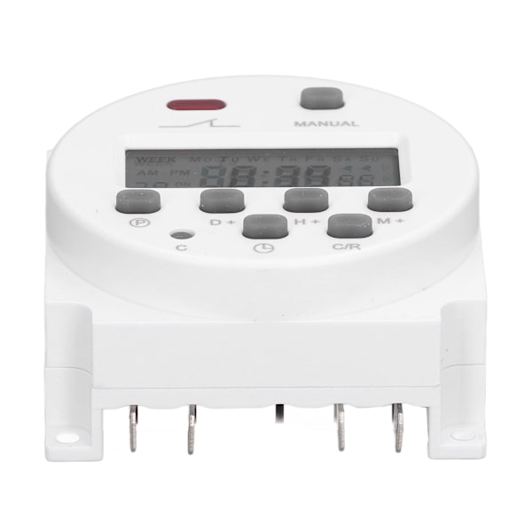 Elektronisk Timer Programmerbar LCD Digital Tidstyring Relébryter 16 På 16 Av Cn101AAC220-240V