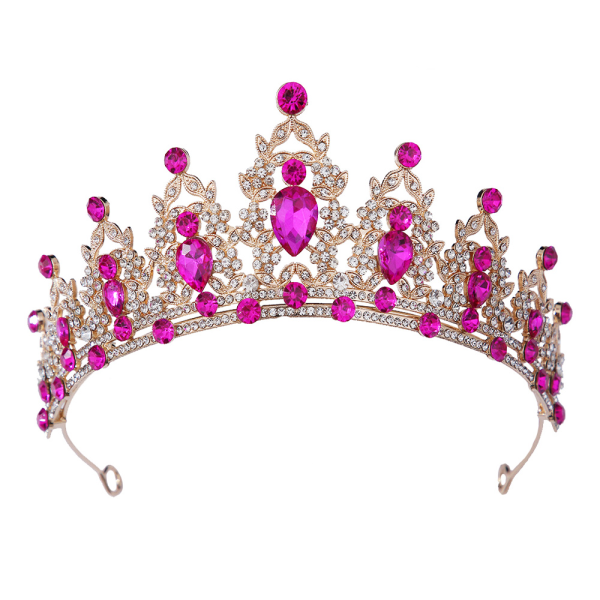 Bröllop Crown Rhinestone Pannband Flickor Princess Birthday Party Style 4