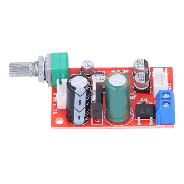 Forforstærkerkort Enkelt Effektforstærkermodul Subwoofer Amp med Volumenpotentiometer AD828