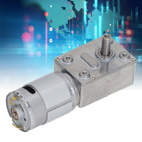 Växelmotor Turbinmaskinmaskin Självlåsande DC 12V CW CCW Växelmotor för Fönster Dörr Vinsch 60RPM