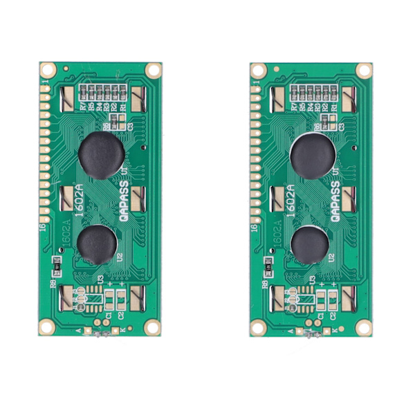 2 st LCD-skärm Robottillbehör Testutveckling DC5V 1602