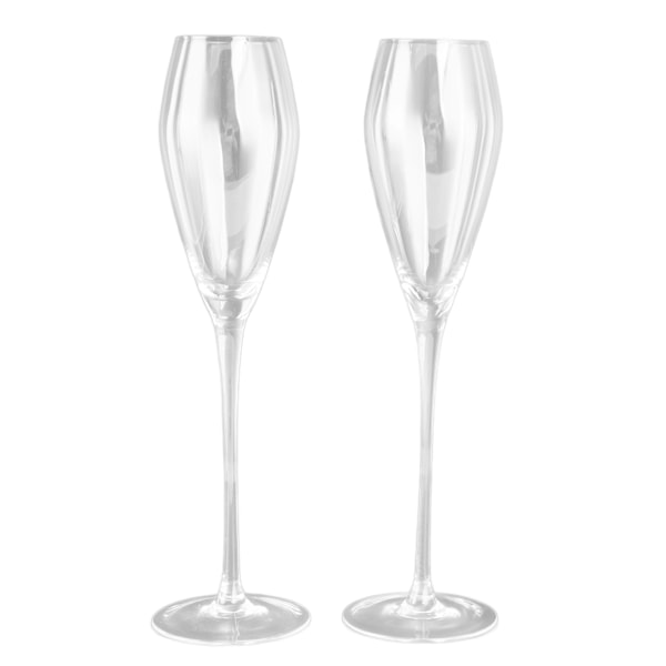2 st Kristall Champagneglas 230ml Vinglas Bägare för Bröllopsfest Alla Hjärtans Dag Presenter