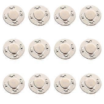 12 par magnetiska tryckknappar ersättningslås DIY väskaccessoarer