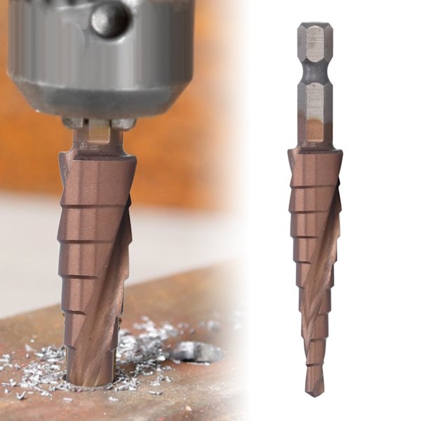 Spiral Stegborr HSS Kobolt Hexskaft Stegborr M35 9 Storlekar 4‑12mm