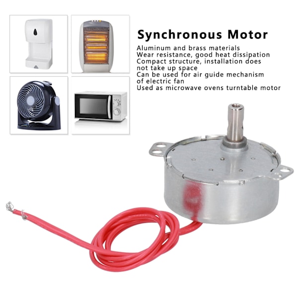 2 st AC-synkronmotor CCW/CW Mikroverktygstillbehör AC12V 5-6R/MIN 4W