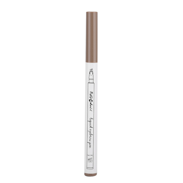 1g Eyebrow Pencil Four Forks Långvarig Flytande Eyebrow Pen Vattentät Penna Ljusbrun
