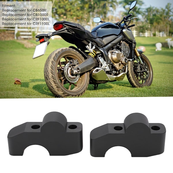 Motorsykkel Riser Aluminiumslegering CNC-utskifting for CB650R CB1000R CRF1000L CRF1100LFlat