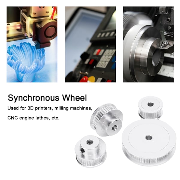 Synkron Hjul 30/36/ 40/60 Tenner for 3D-printer Fresermaskiner Tilbehør