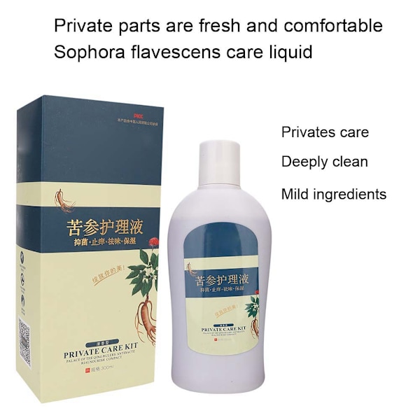 Female Private Parts Care Solution Anti-Bacteria Anti-Itching Deep Cleaning Liquid 300ml