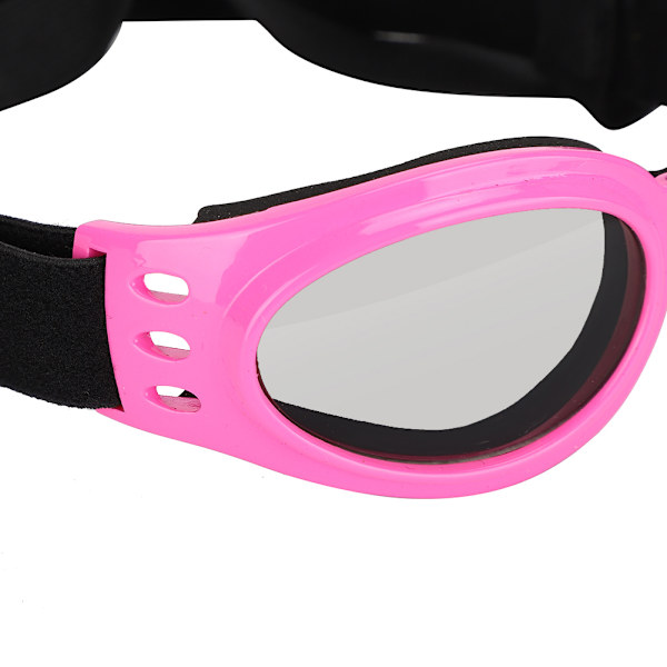 Foldbare Solbriller til kæledyr Vindtætte Anti-UV Briller Rosa til Katte Hunde Dekoration (L)