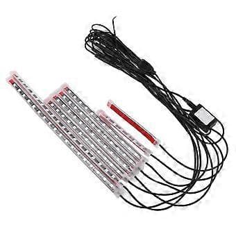 Motorcykel RGB Ambient Belysning APP Bluetooth Fjärrkontroll 12V 8 LED-strips Modifiering