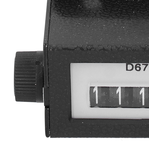 Mekanisk Tæller 5-cifret Metal Manuel Nulstillelig Håndtræk 0‑99999 Tælling D67‑F