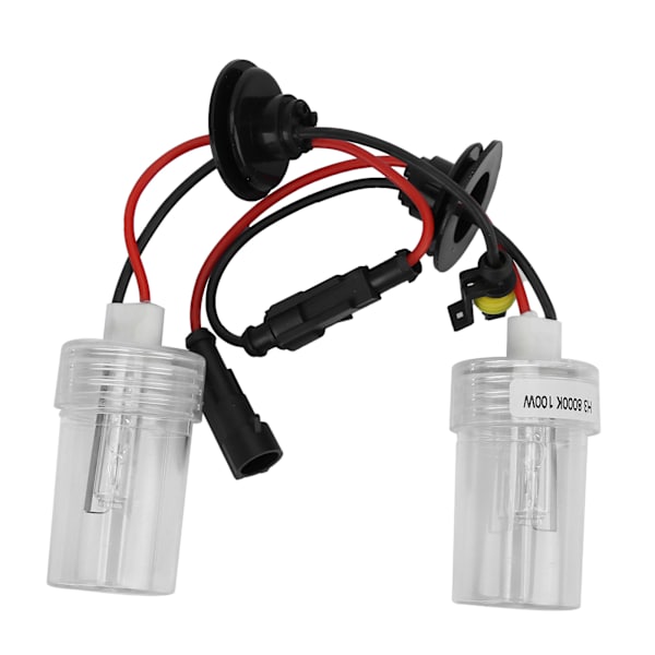 2 kpl Xenon-lamput HID-polttimoita 100W 8000K 6800LM H3-liittimellä, ajovalon lisävaruste