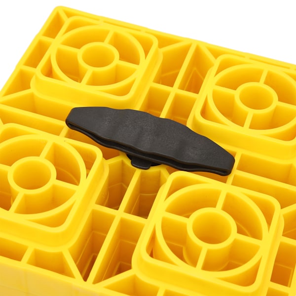 10 stk Campingudstyr Nivelleringsblokke Antislip Puder Design Heavy Duty Nivelleringsblokke med Opbevaringspose til Nivellering af Enkelt- og Dobbelthjul