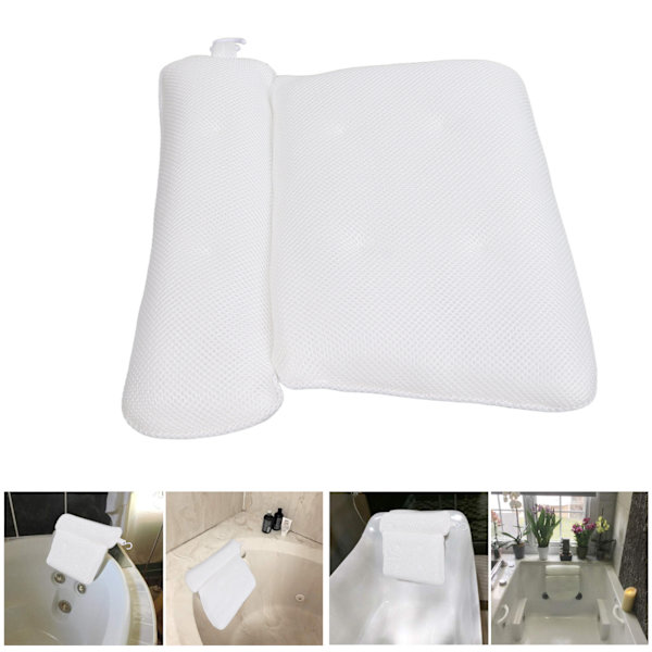 Badkudde Ergonomisk Andningsbar Halksäker 3D SPA Kudde för Skönhetssalong SPA Hem