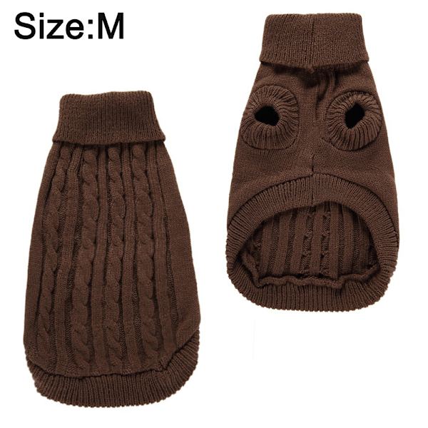 Kæledyrs vinter sweater Solid hundesweater Kæledyrsbipod