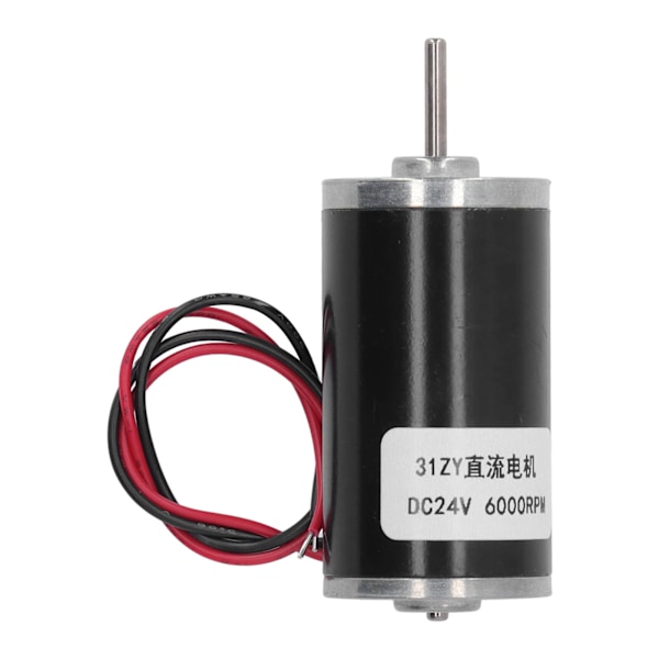 31ZY Permanentmagnet-Elmotor med Hög Vridmoment Justerbar Hastighet Metallväxelmotor DC 24V 6000RPM